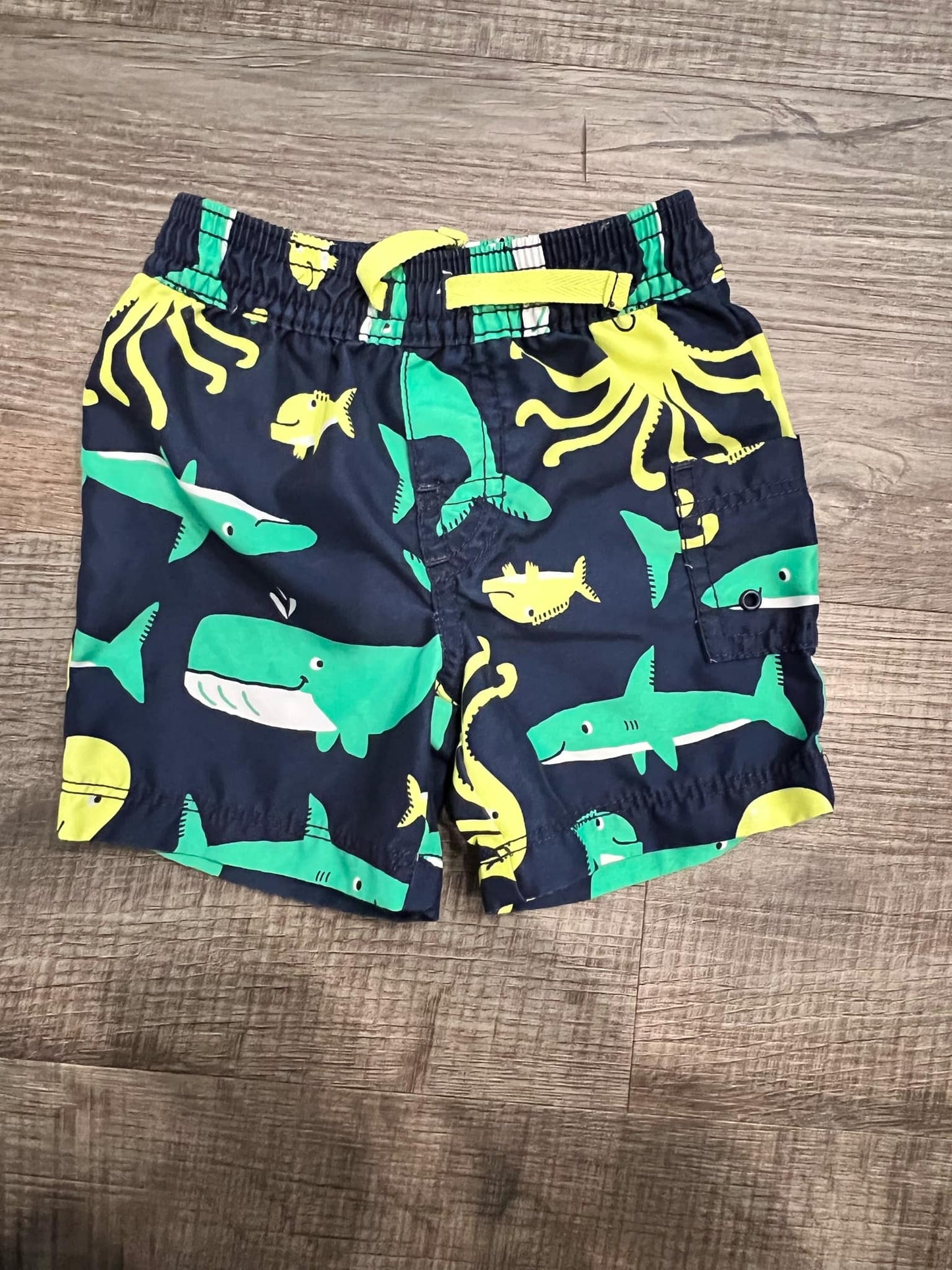 Carter's Whale Swim Trunks-6M