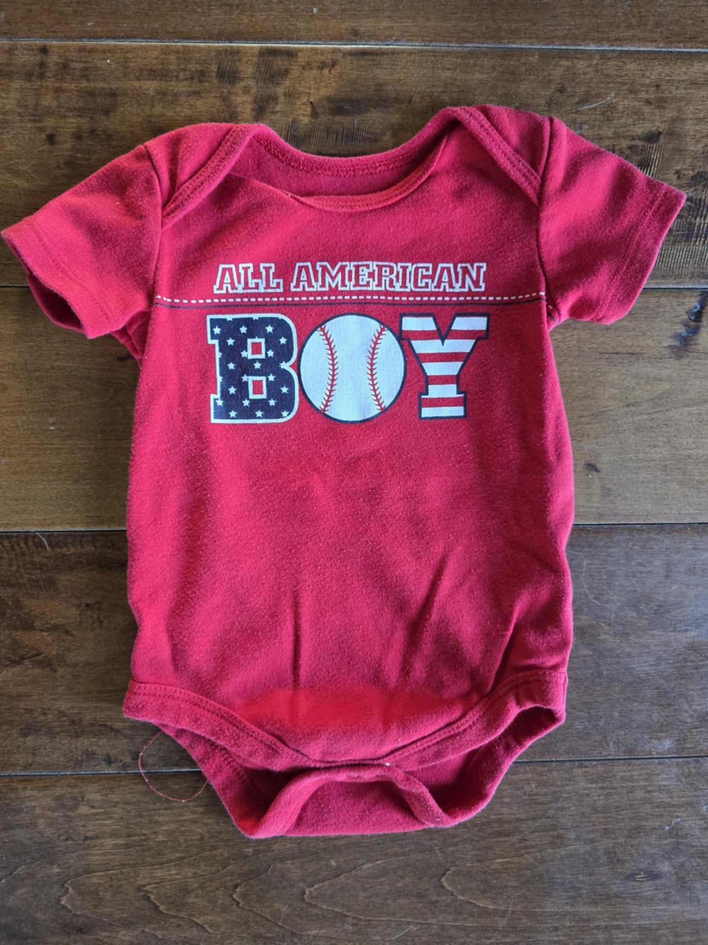 Celebrate Patriotic American Boy Onesie-12M