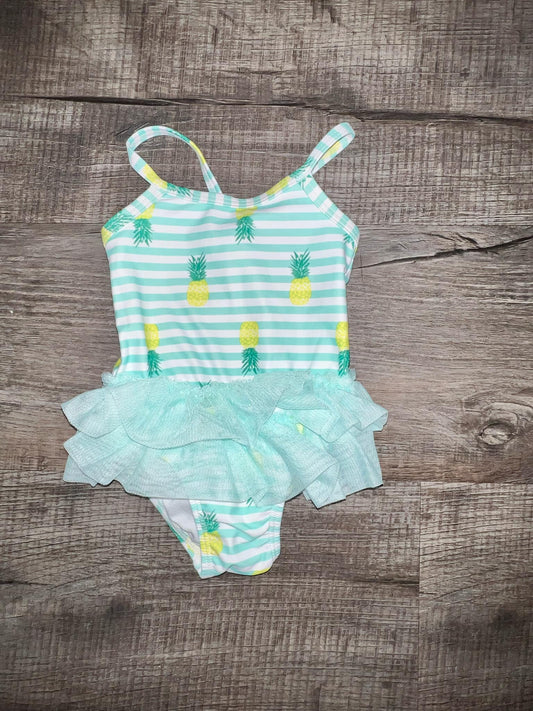 Pineapple One-Piece Swimsuit-3/6M