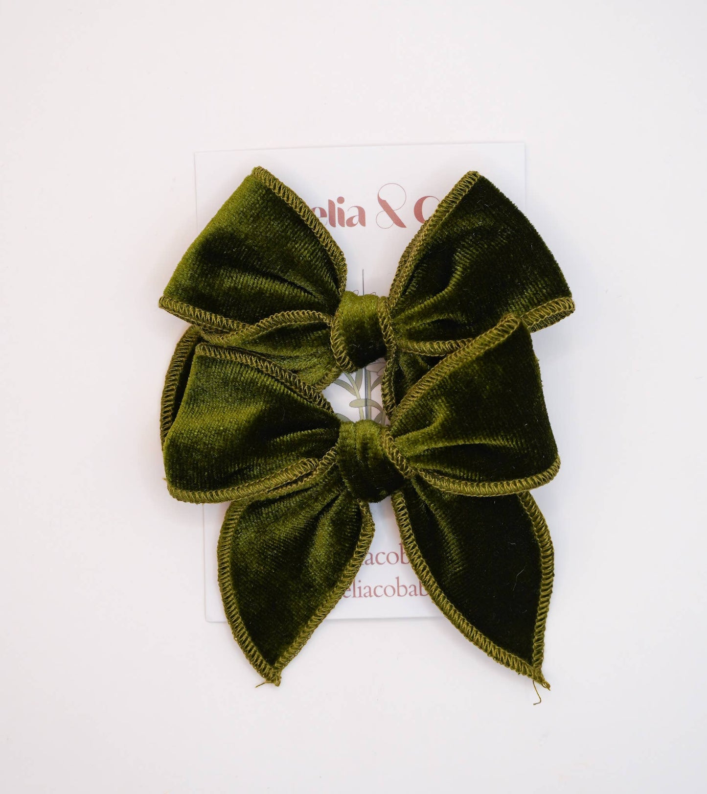 Luxe Velvet Fable Hair Bows for Holiday Christmas 2025