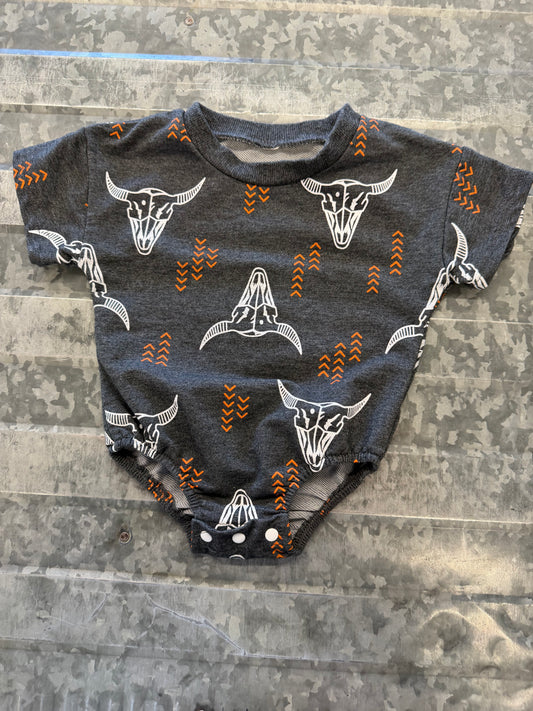 Steer Head Romper - 6M
