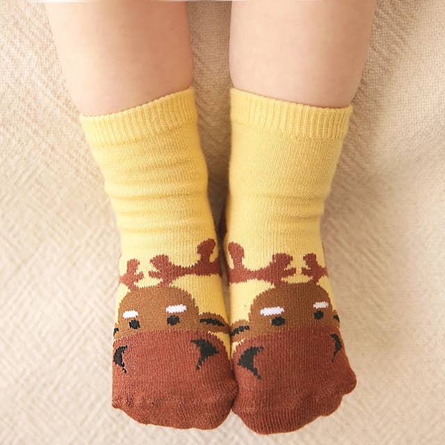 Moose Zoo Socks Baby Animal Socks