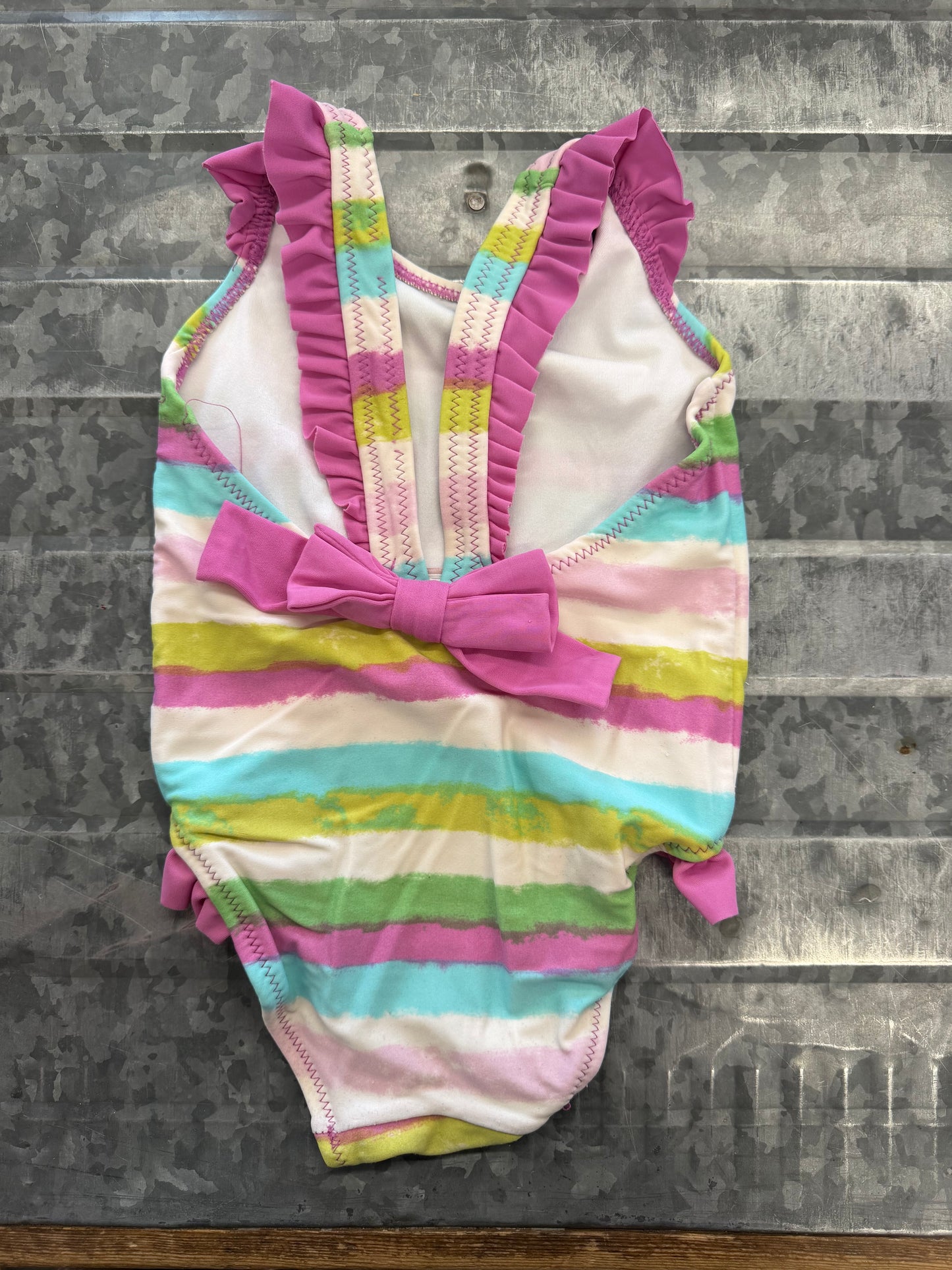 Old Navy Striped One-Piece Suit - 6/12M