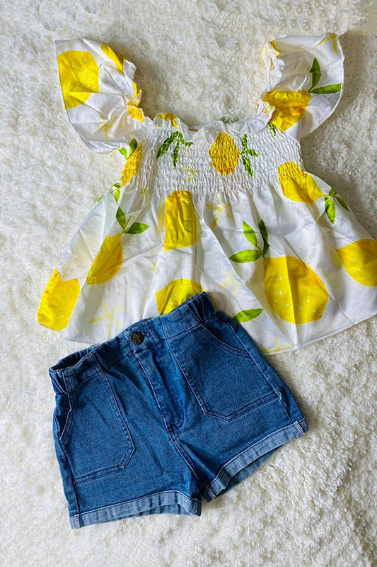 Lemon Denim Summer Set
