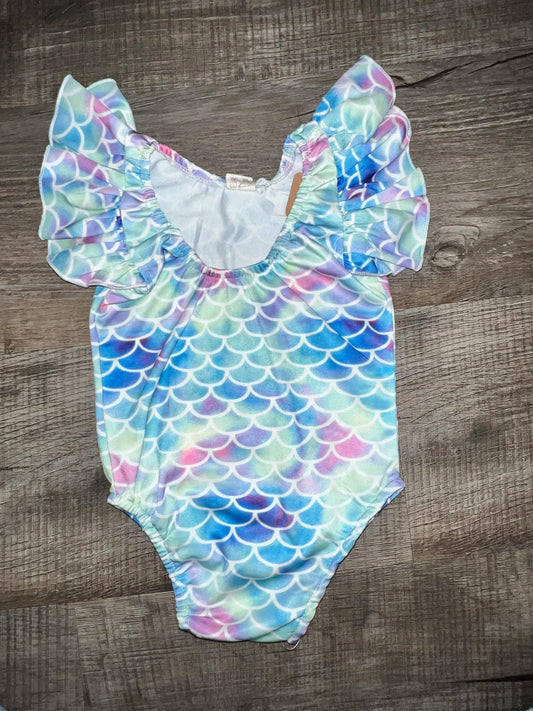 Mermaid One-Piece Swimsuit-6/12M