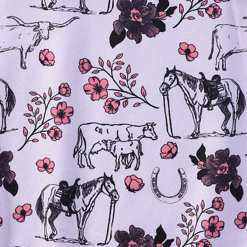 Coral Frontier Girls Dress