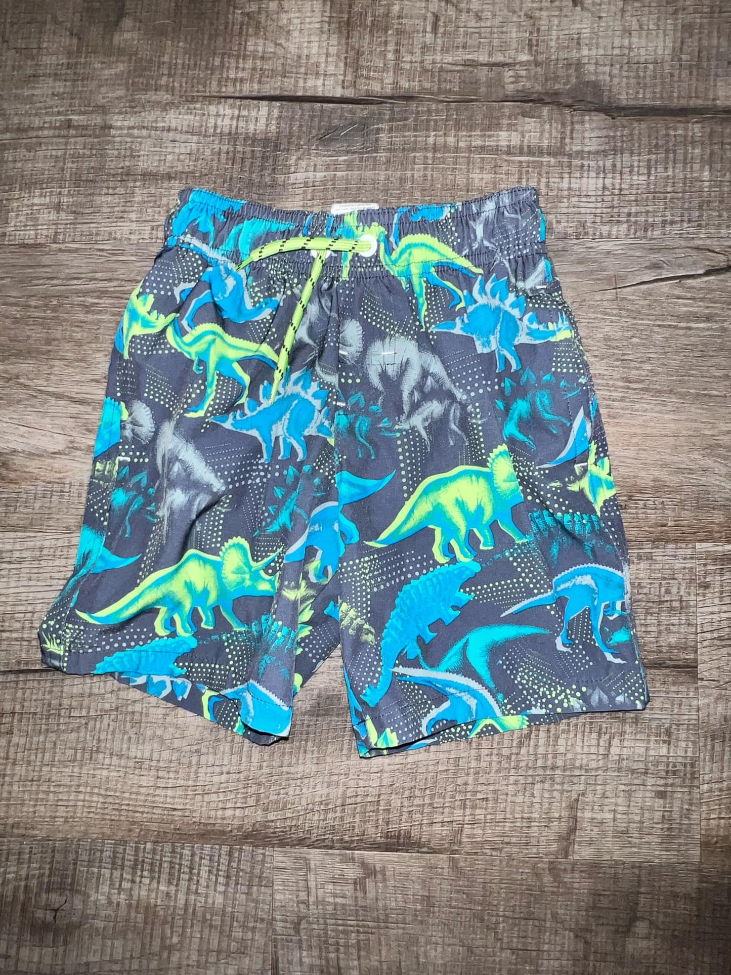 Wonder Nation Dinosaur Swim Trunks-4/5