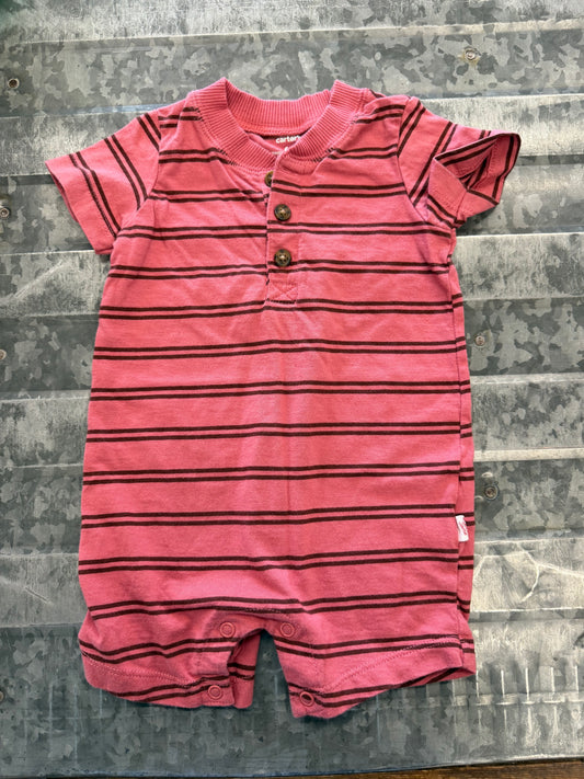 Carter Striped Romper - 6M