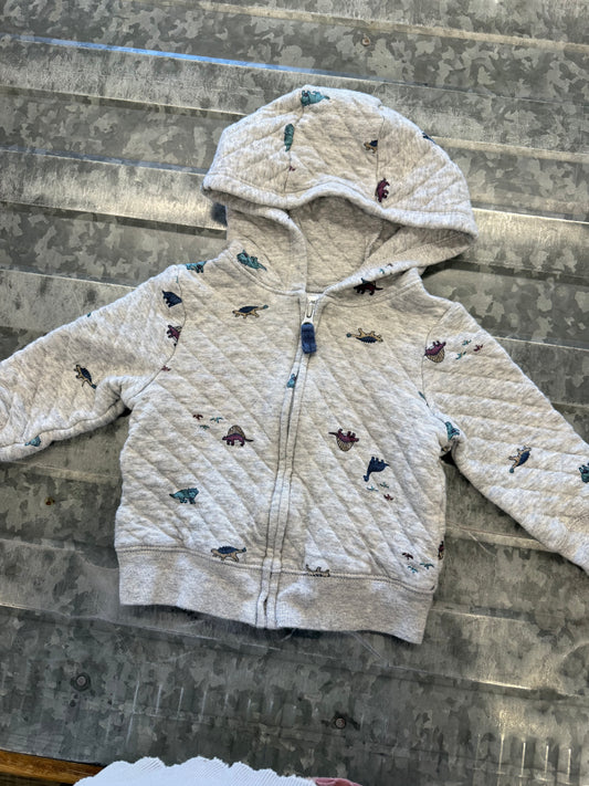 Carter Quilted Dino Sweater - 6M