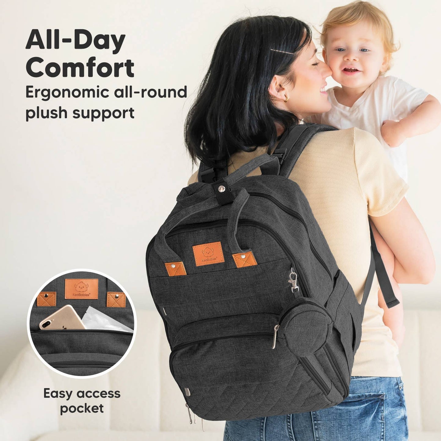 KeaBabies Rove Diaper Backpack