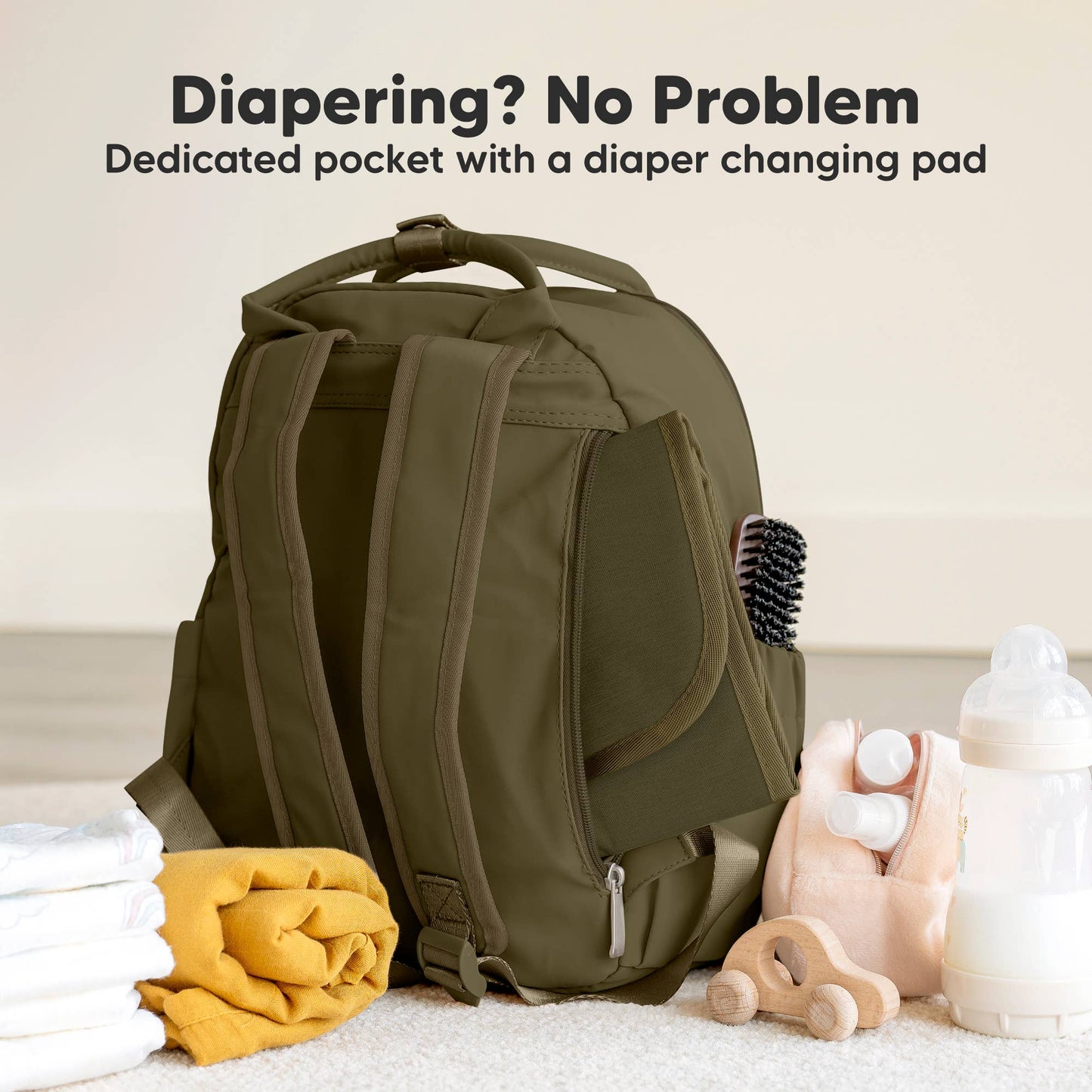 Diaper Bag Backpack - Olive