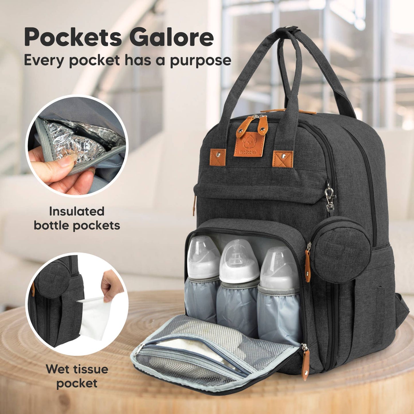 KeaBabies Rove Diaper Backpack