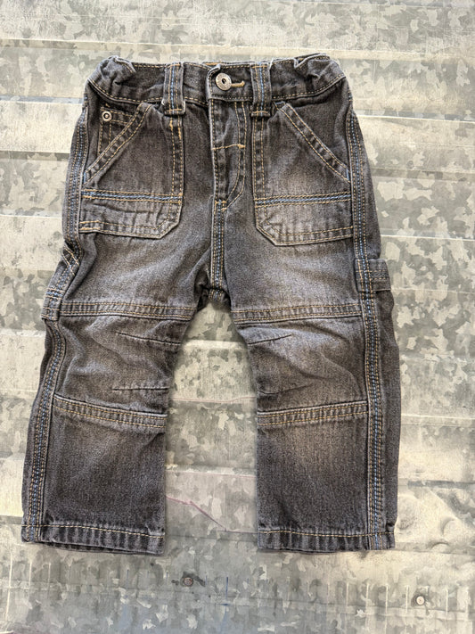 Wrangler Black Cargo Jeans - 12M