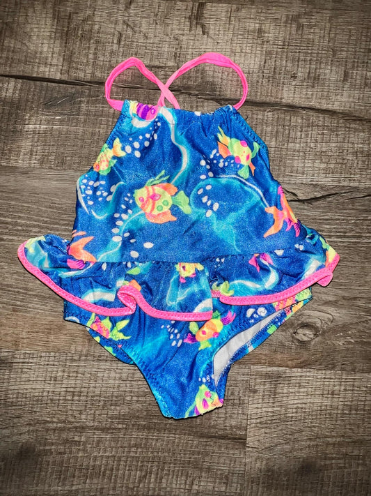 Fish One-Piece Swimsuit-6/12M