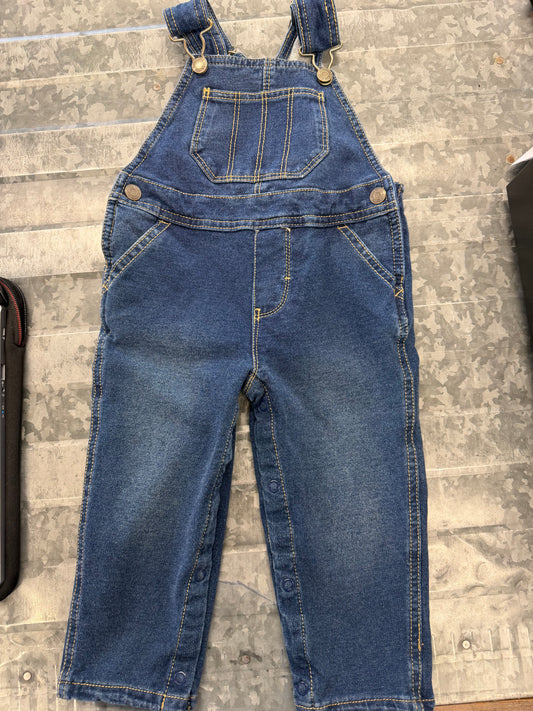 Okie Dokie Blue Overalls - 18M