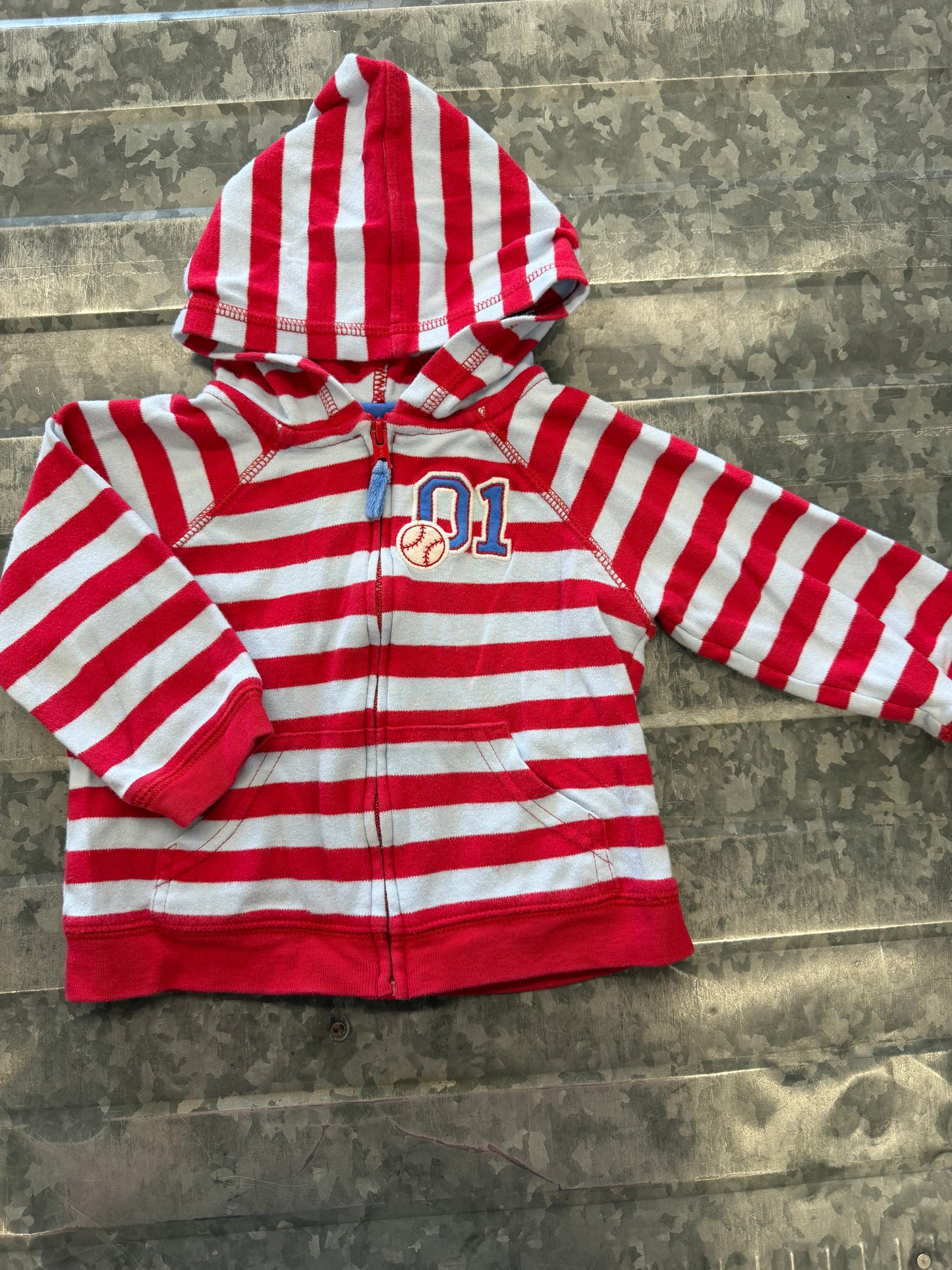 Carter Baseball Zip-Up - 12M