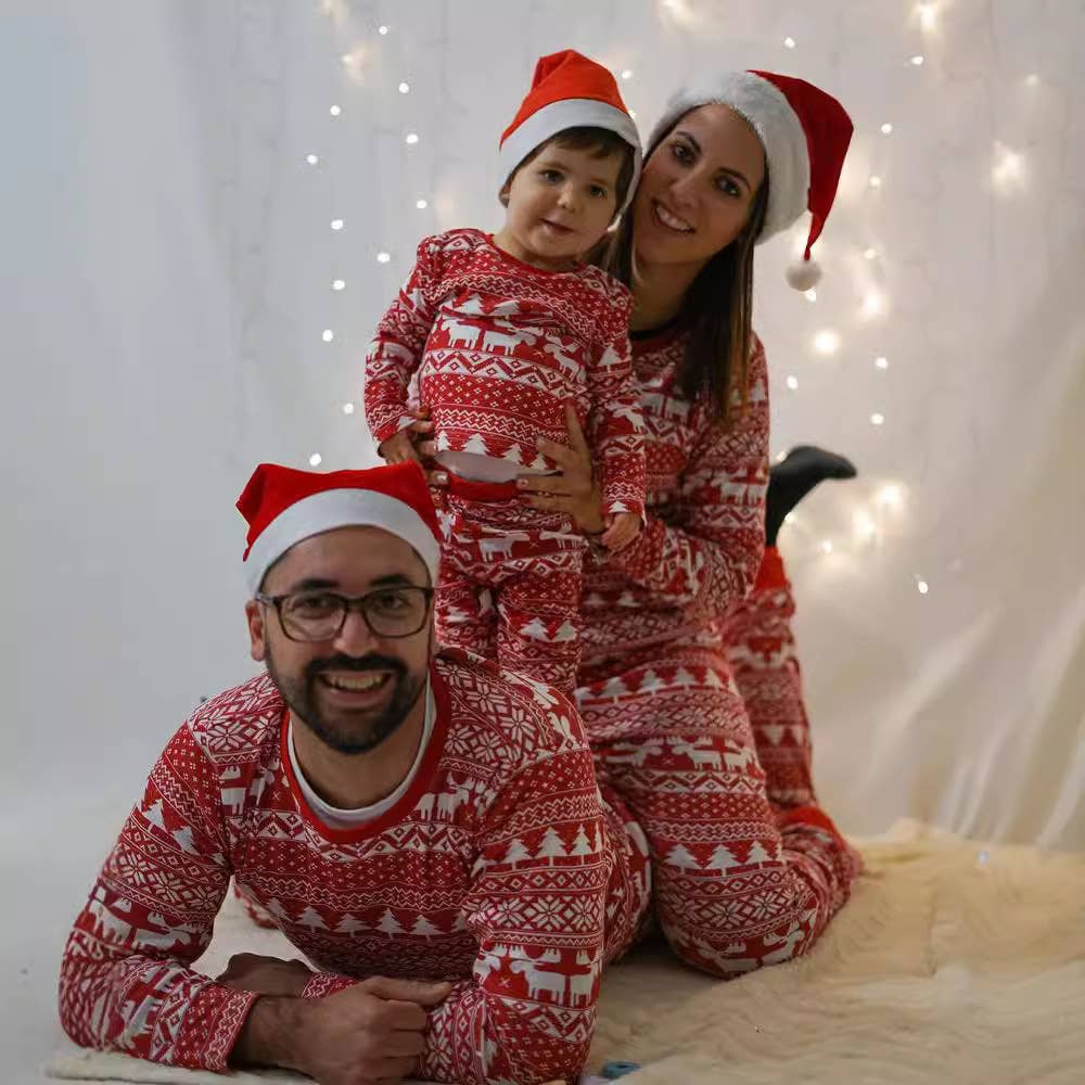 Family Matching Christmas Tree Long Sleeve Pajama Sets