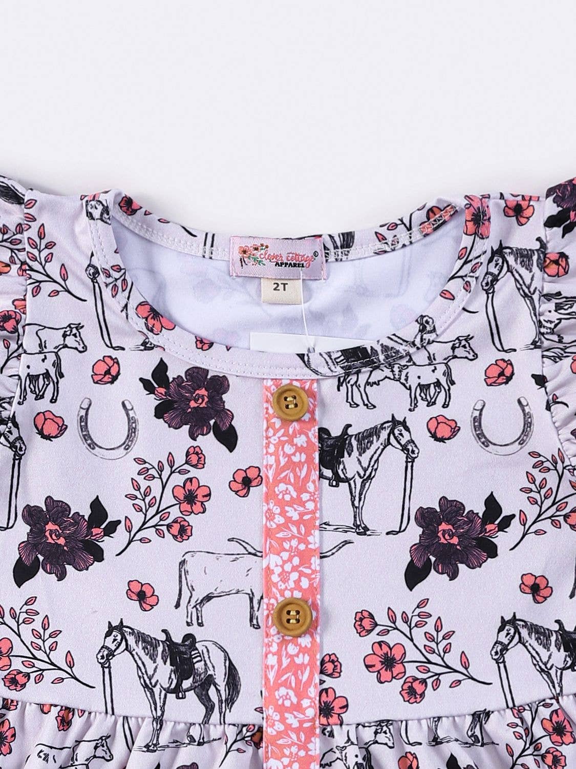 Coral Frontier Girls Dress