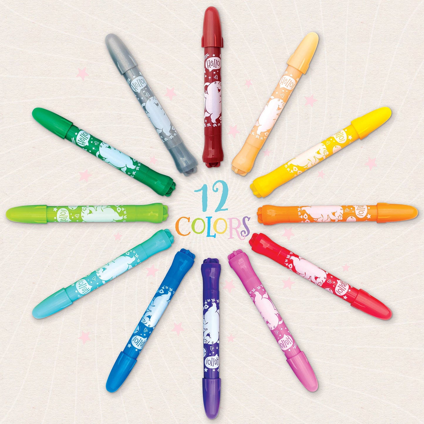 Dry Erase Gel Crayons - Dinosaur