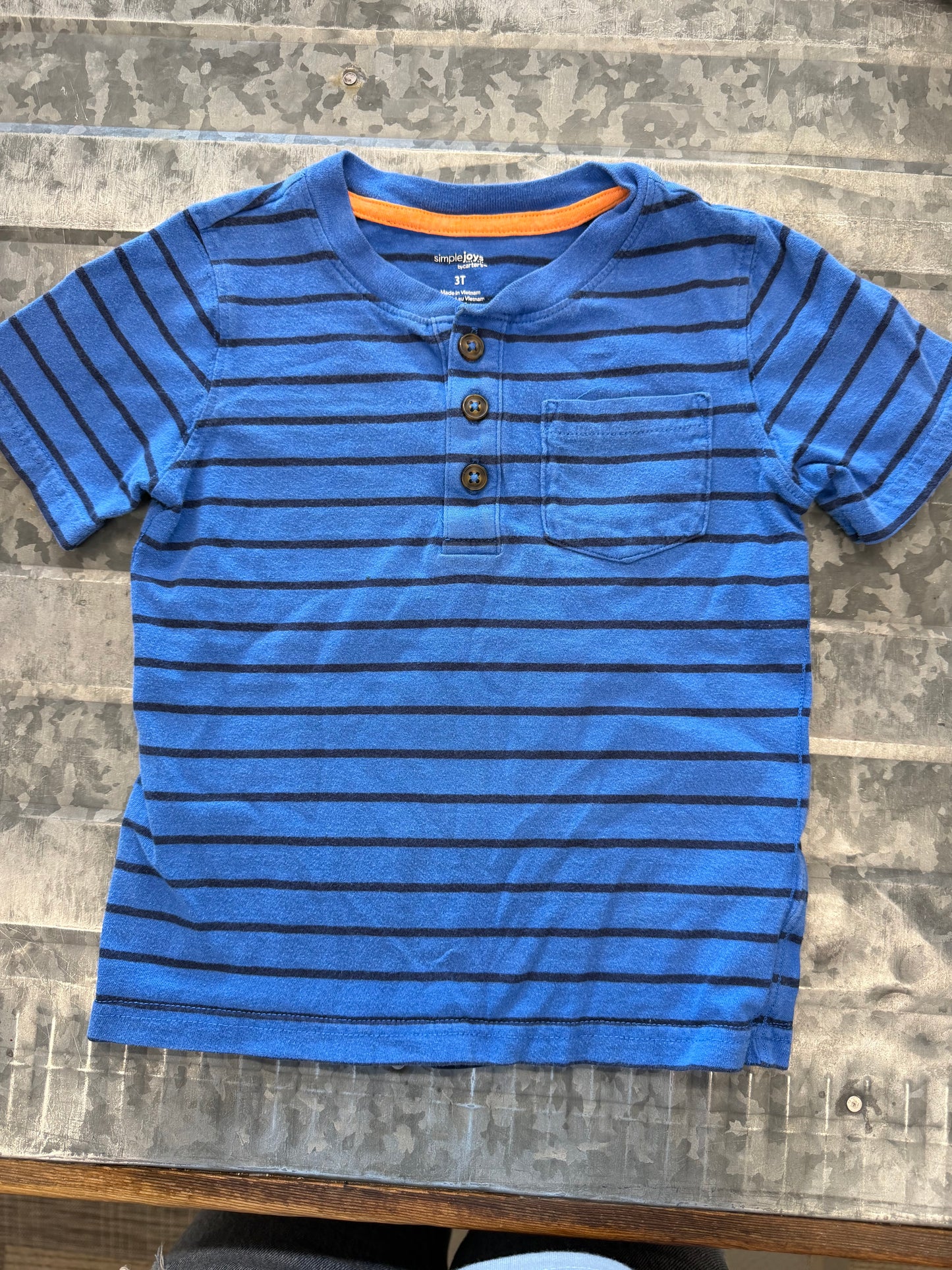 Simple Joy Blue Tee - 3T