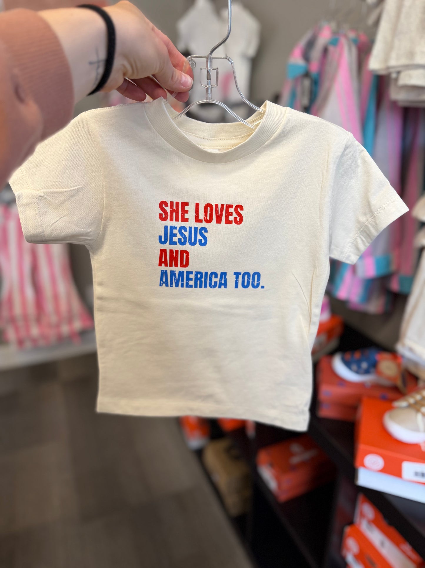 Loves Jesus & America Tee