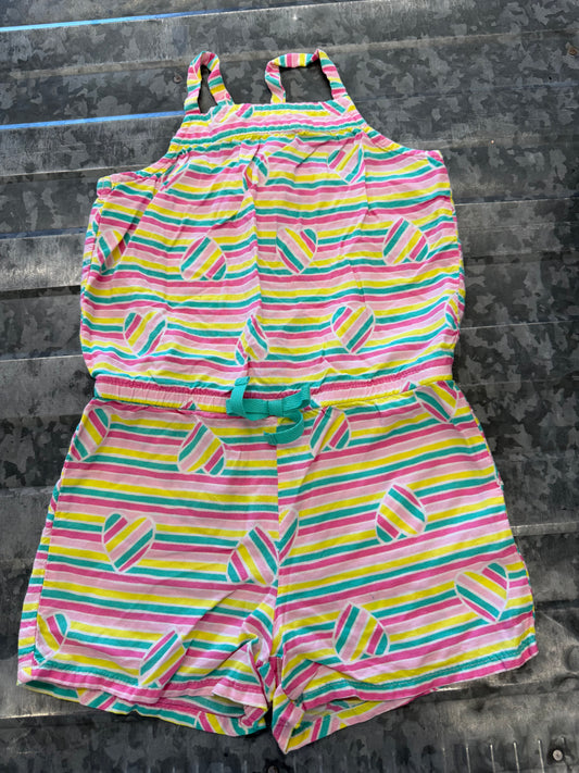 Cat&Jack Striped Heart Romper - 5T