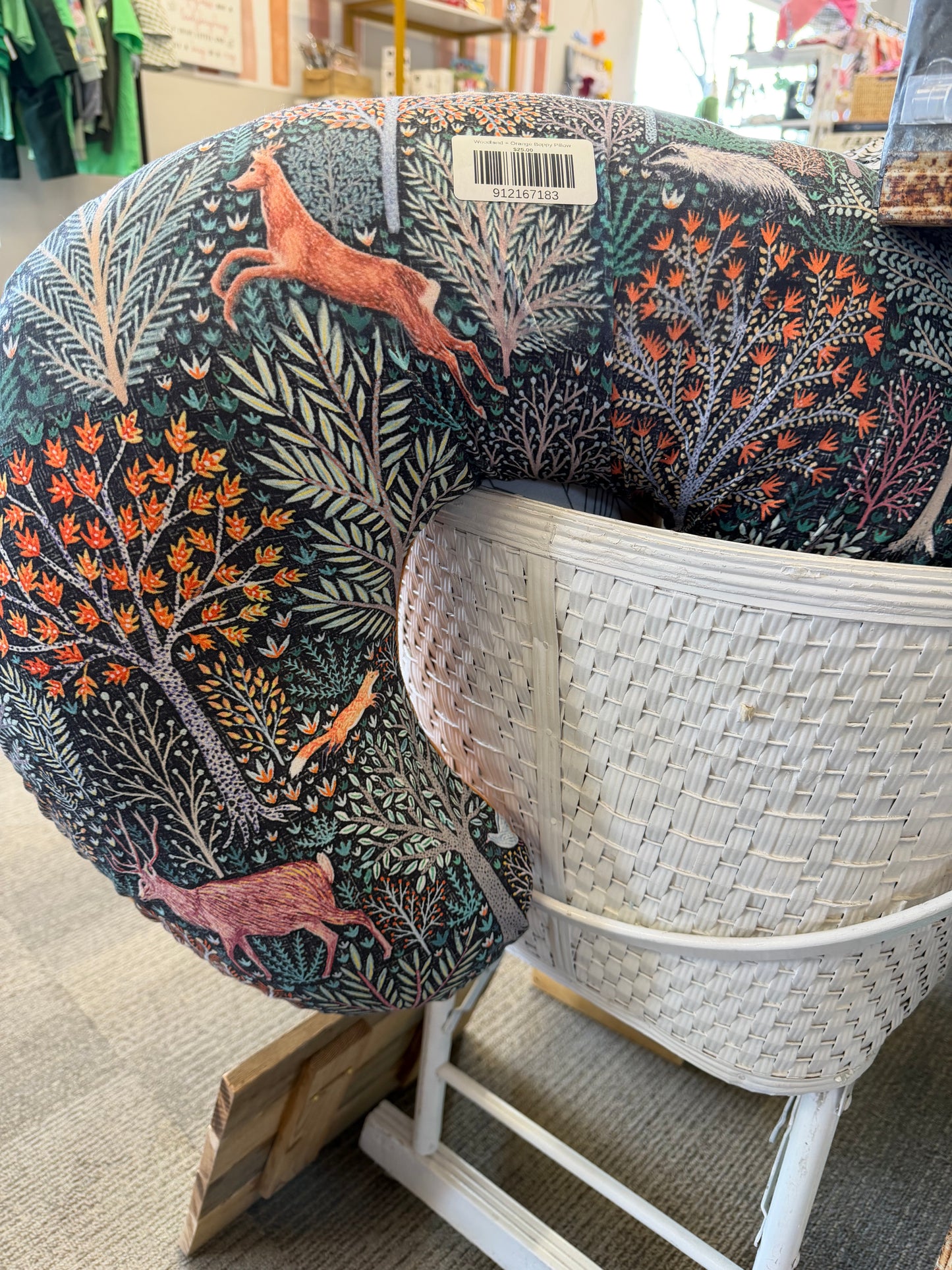 Woodland + Orange Boppy Pillow