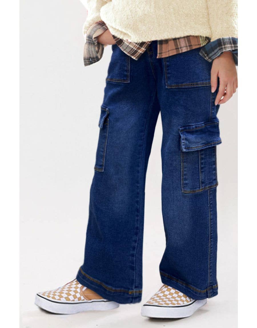 Denim Cargo Jeans