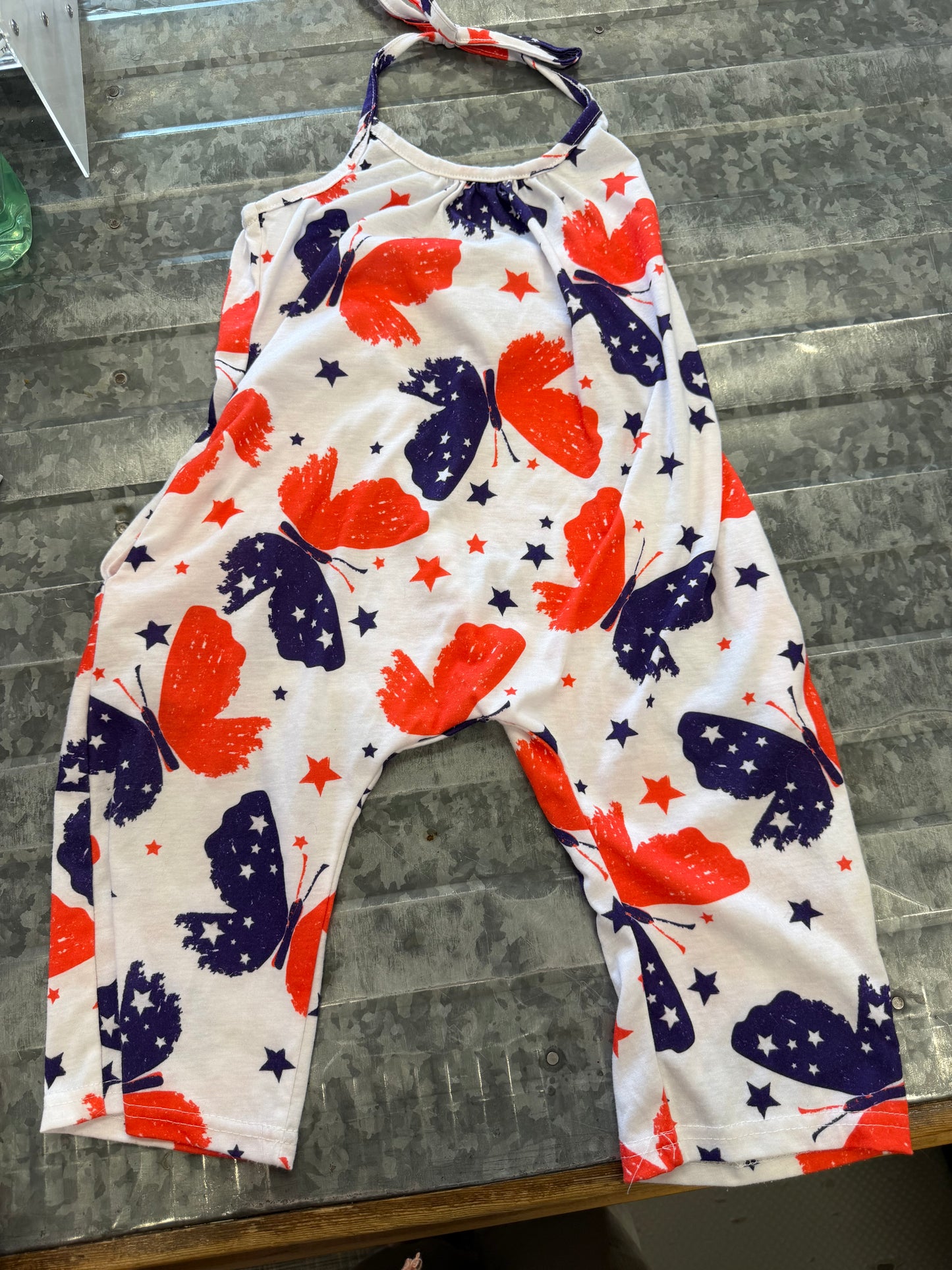 Butterfly American Flag Jumper - 5T