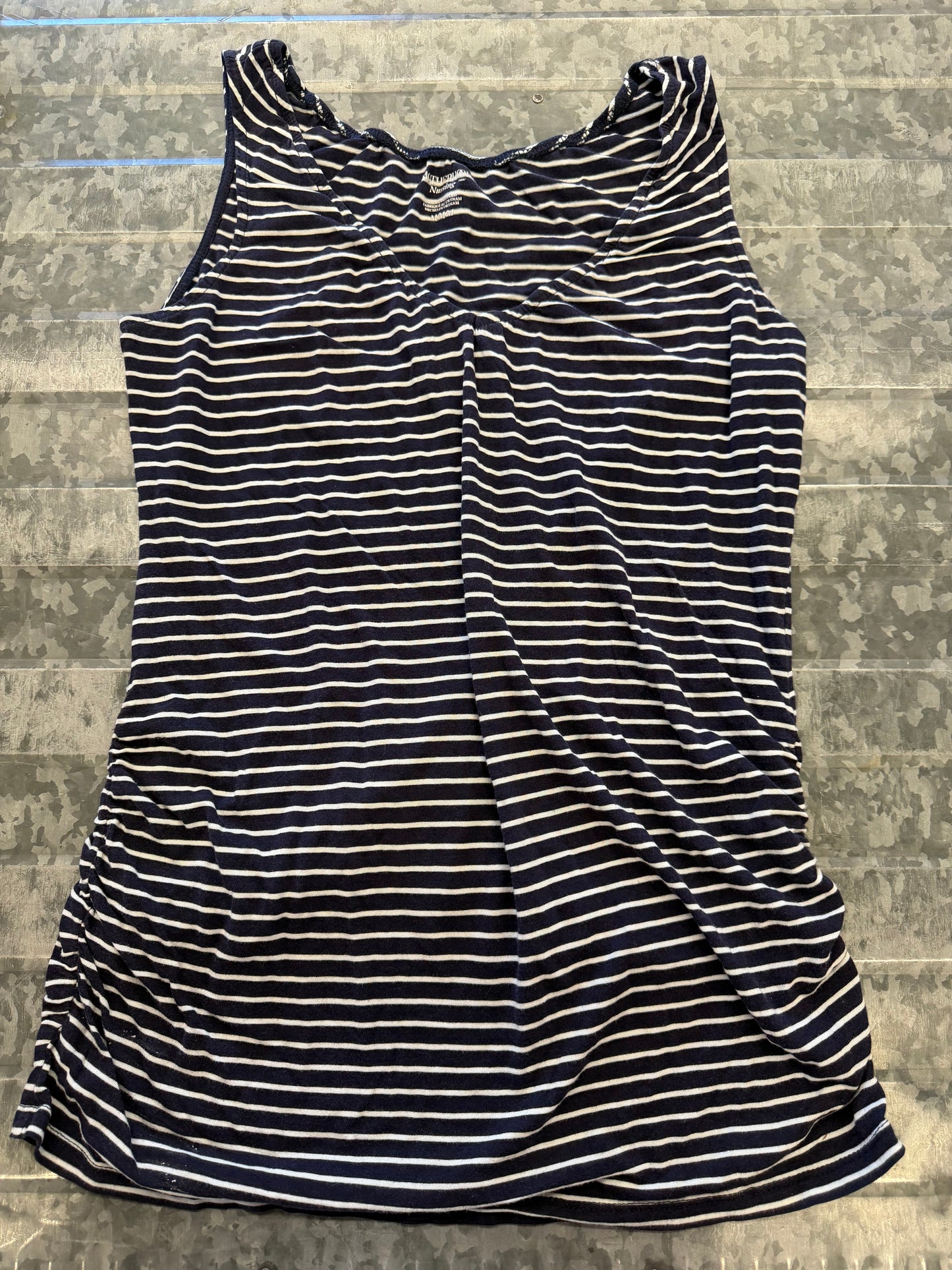 Motherhood Nursing Striped Tank - M