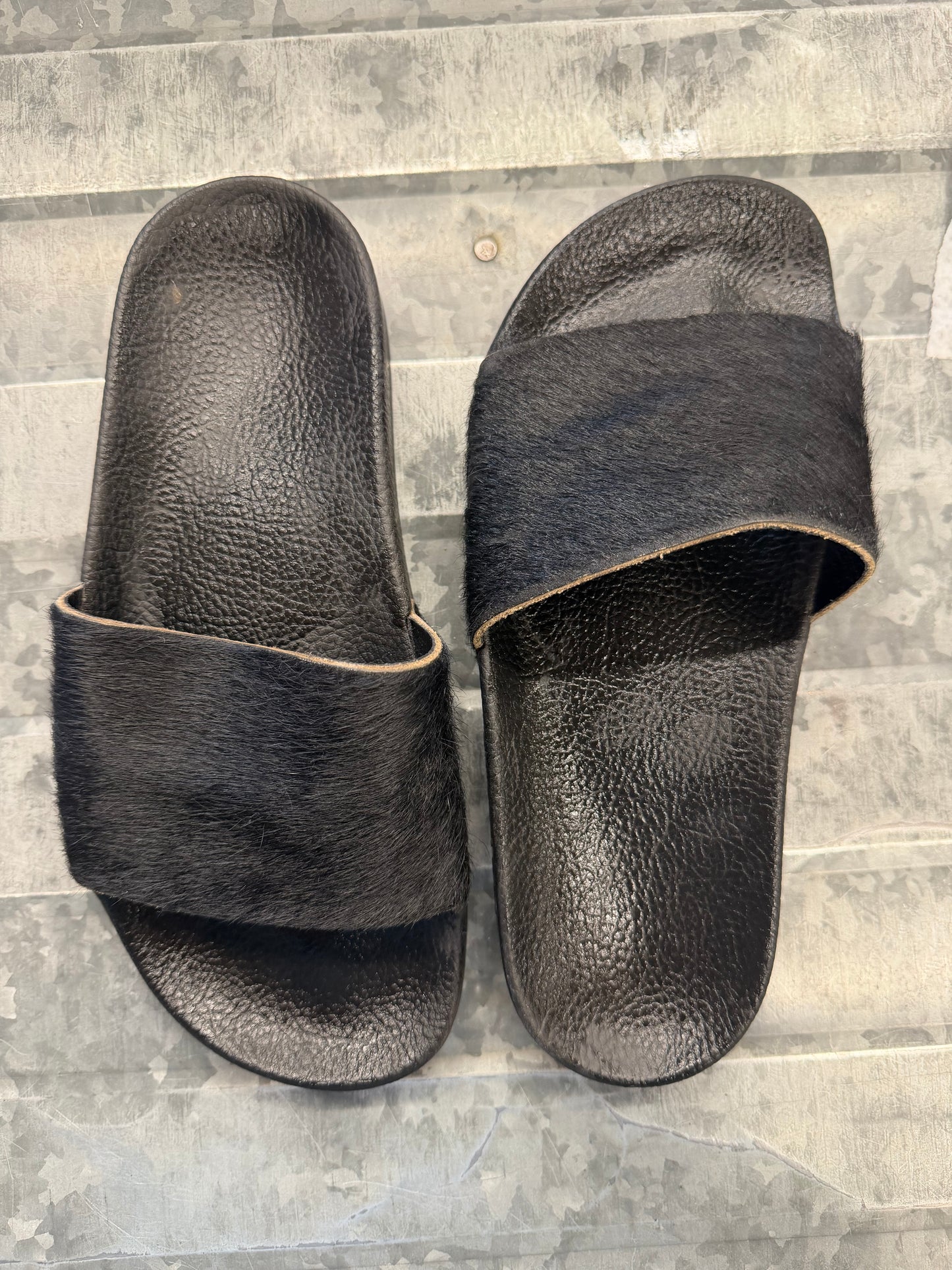 Adidas Hair On Slides - 5
