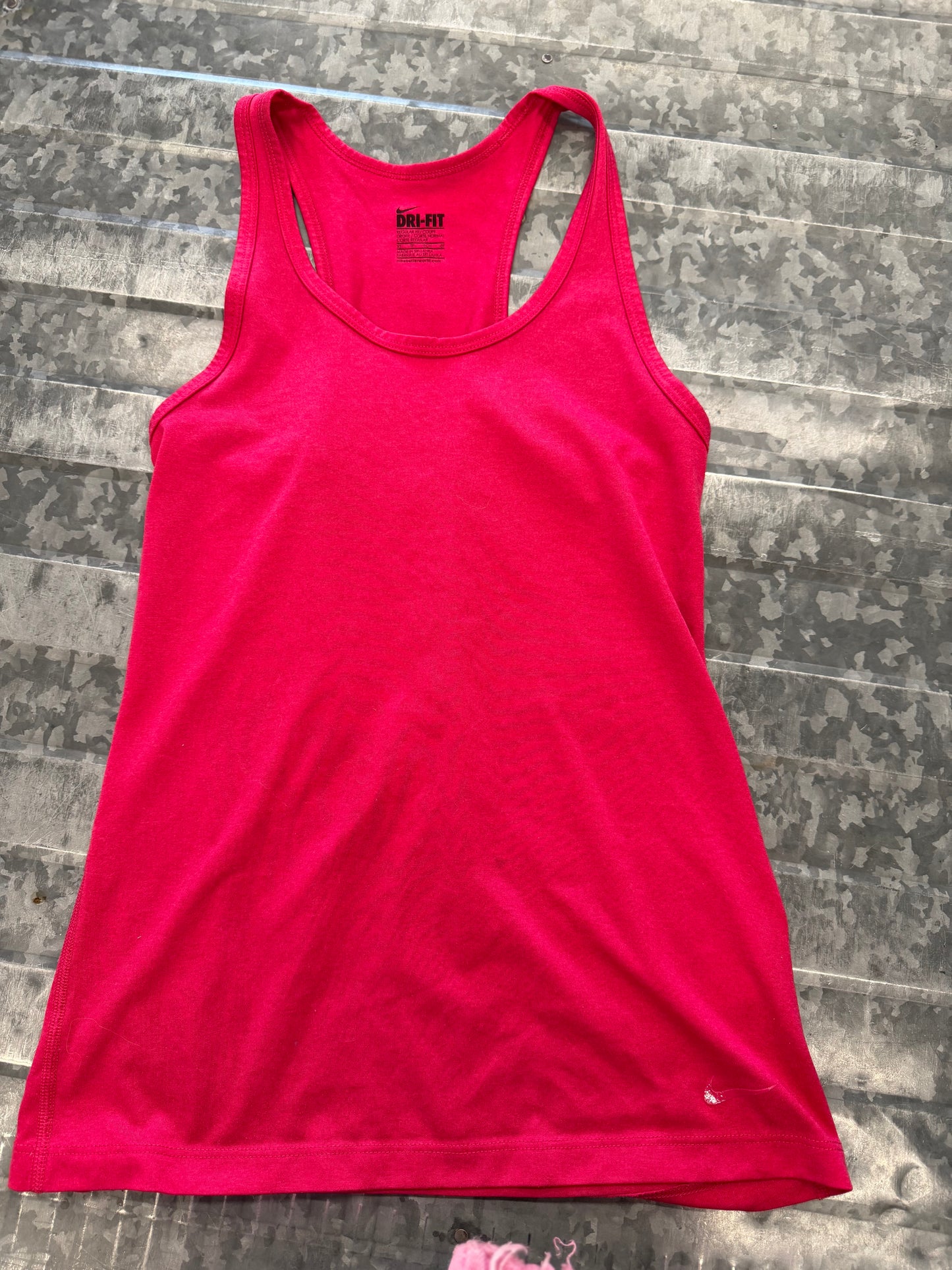 Nike Dri-Fit Pink Tank - XS
