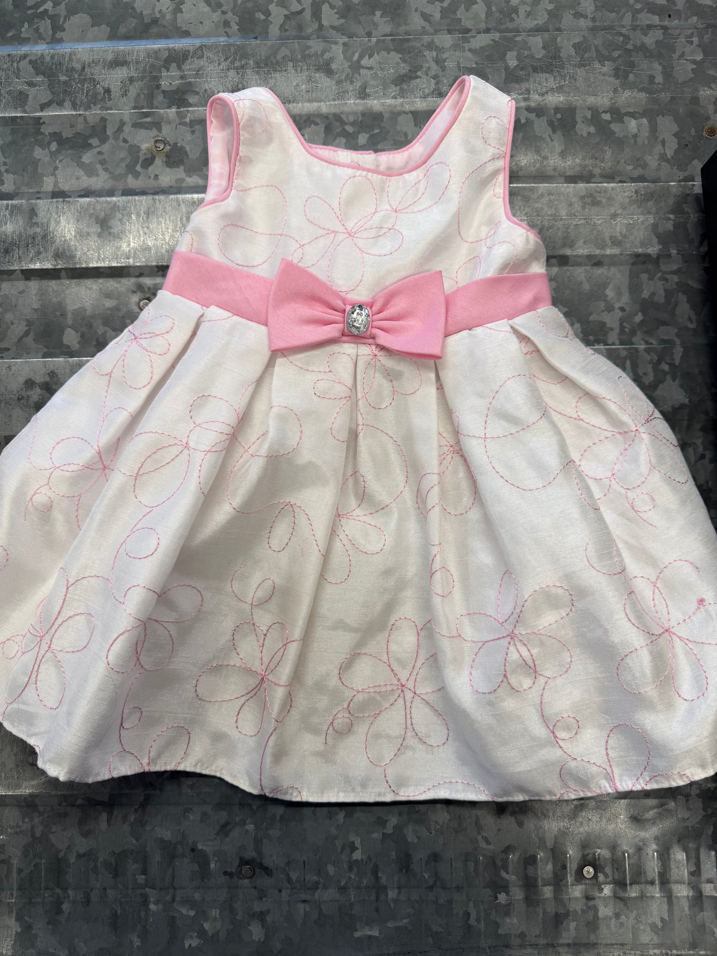 Jenny&Me Pink Floral Dress - 12M