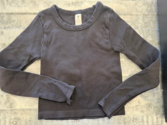 Yogalicious Black LS Crop - 7/8