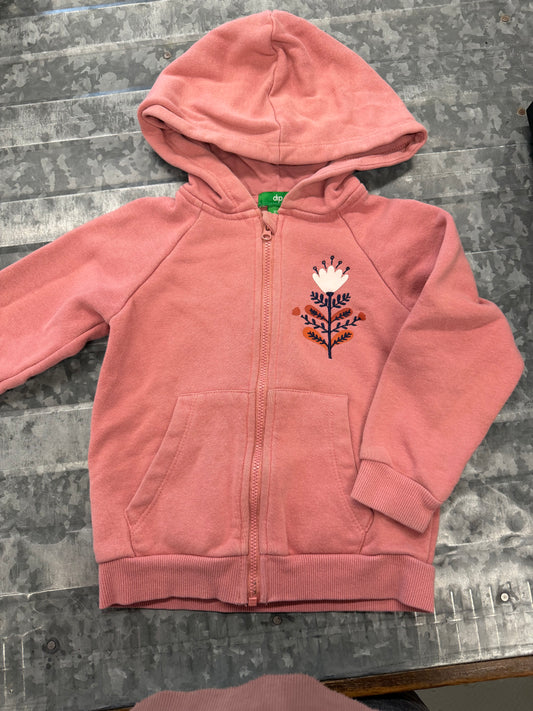 DIP Mauve Zip-UP Hoodie - 3T