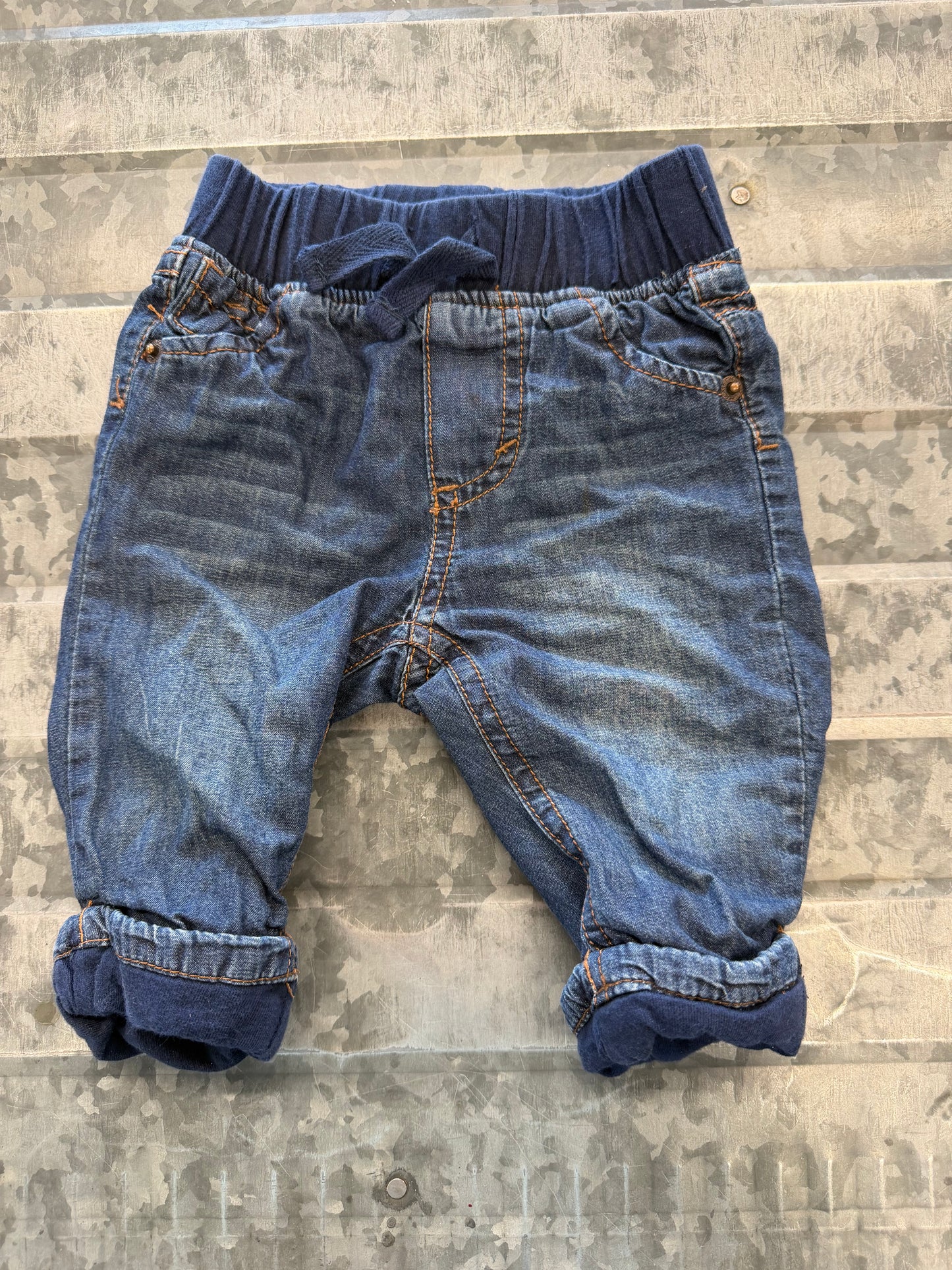 Cherokee Pull on Pants - 0/3M