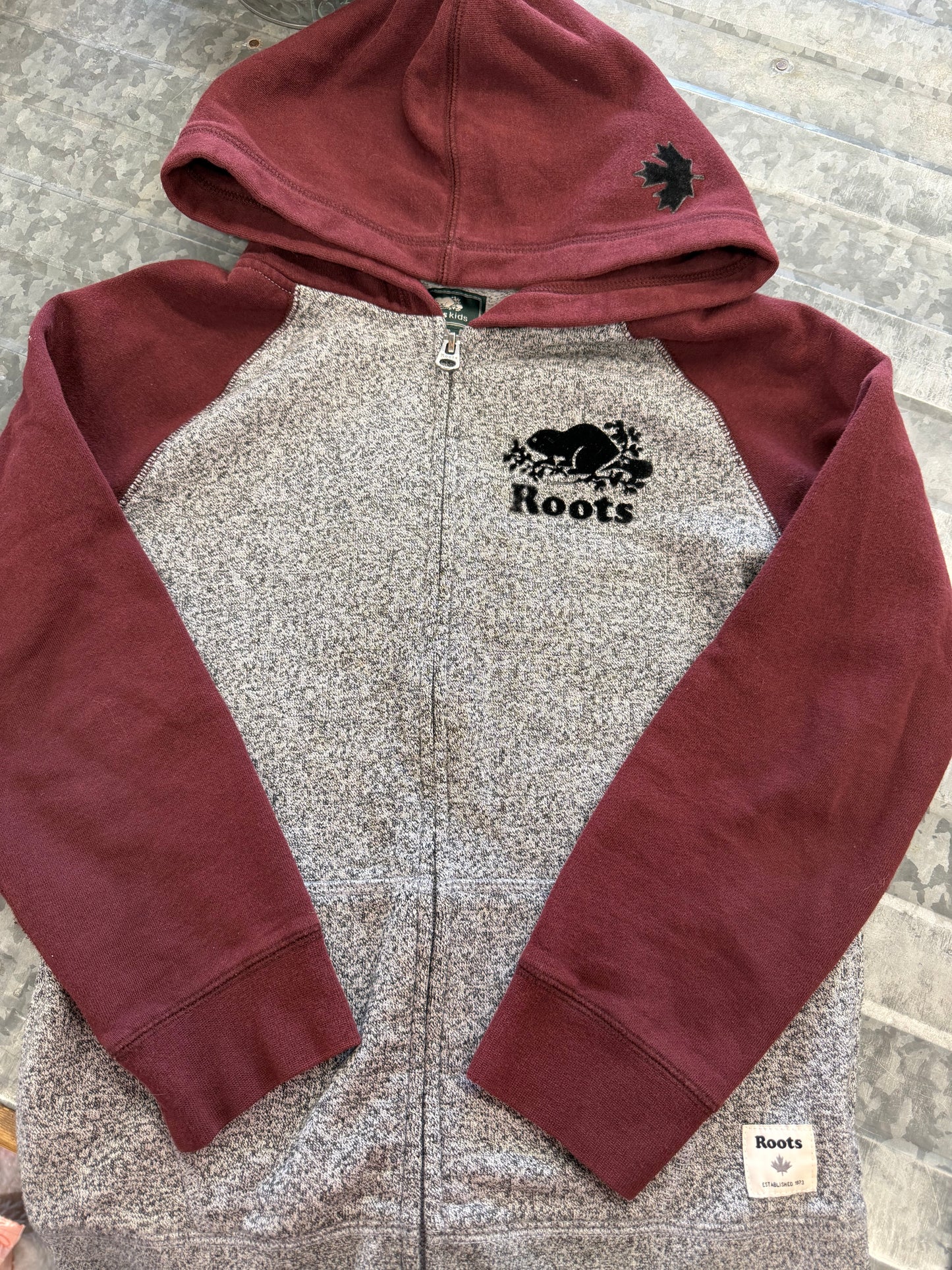 RootsKids Zip-Up Sweatshirt - 9/10Y