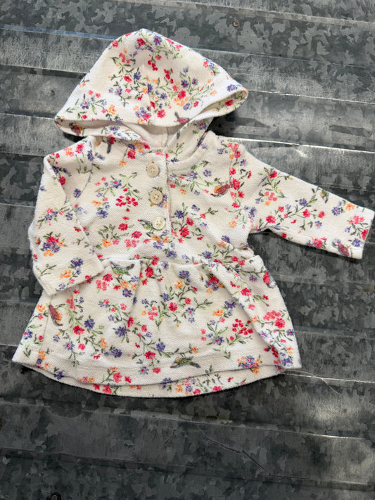 Carter Floral Print Button Sweater - 3M