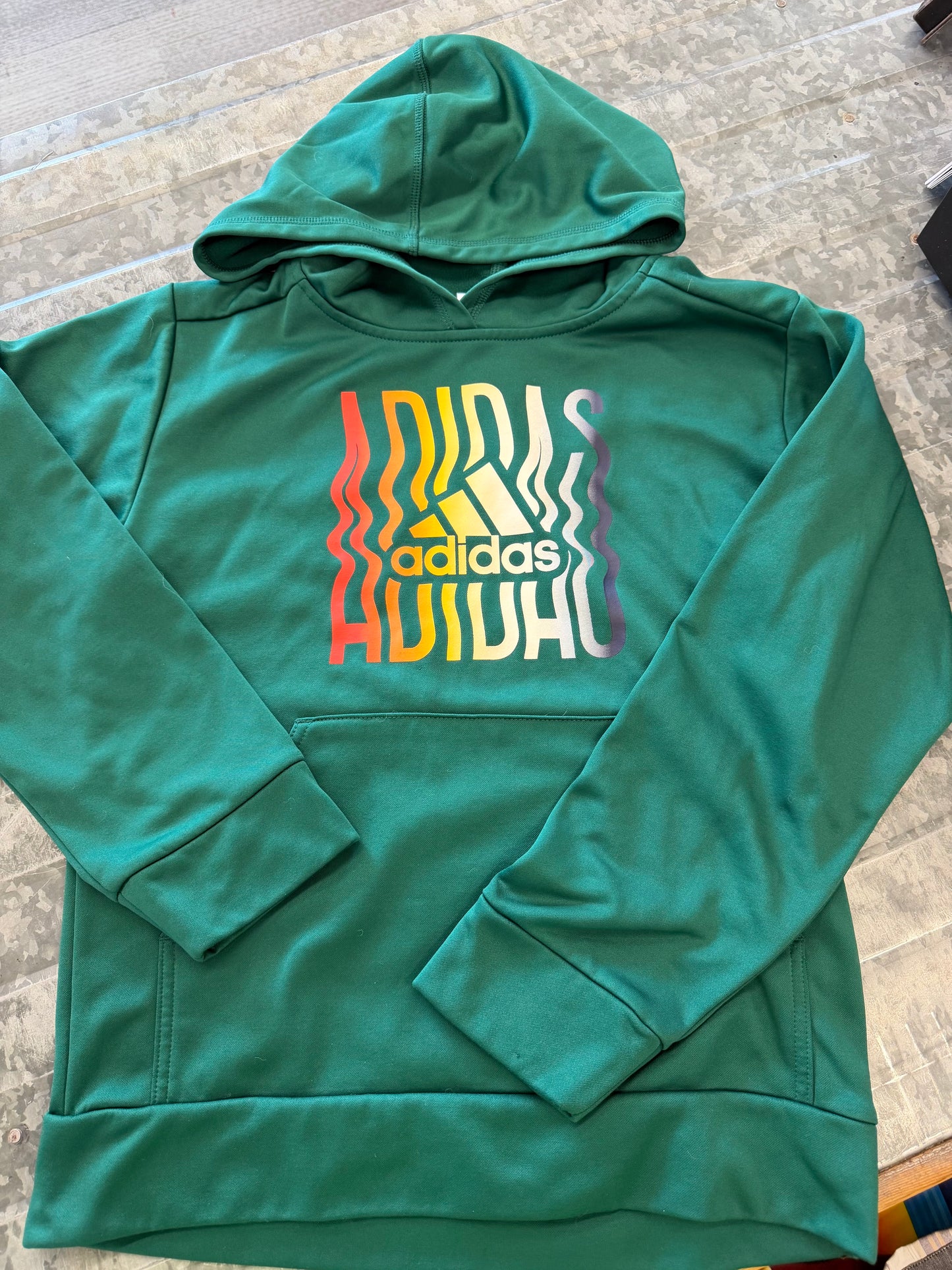 Adidas Green Hoodie - 10/12
