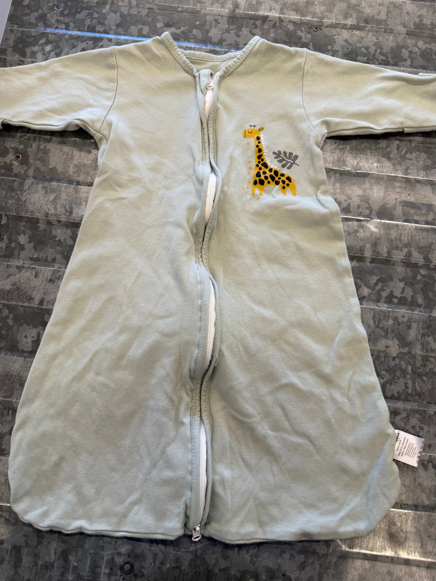 Giraffe Sage Sleep Sack - 0/6M