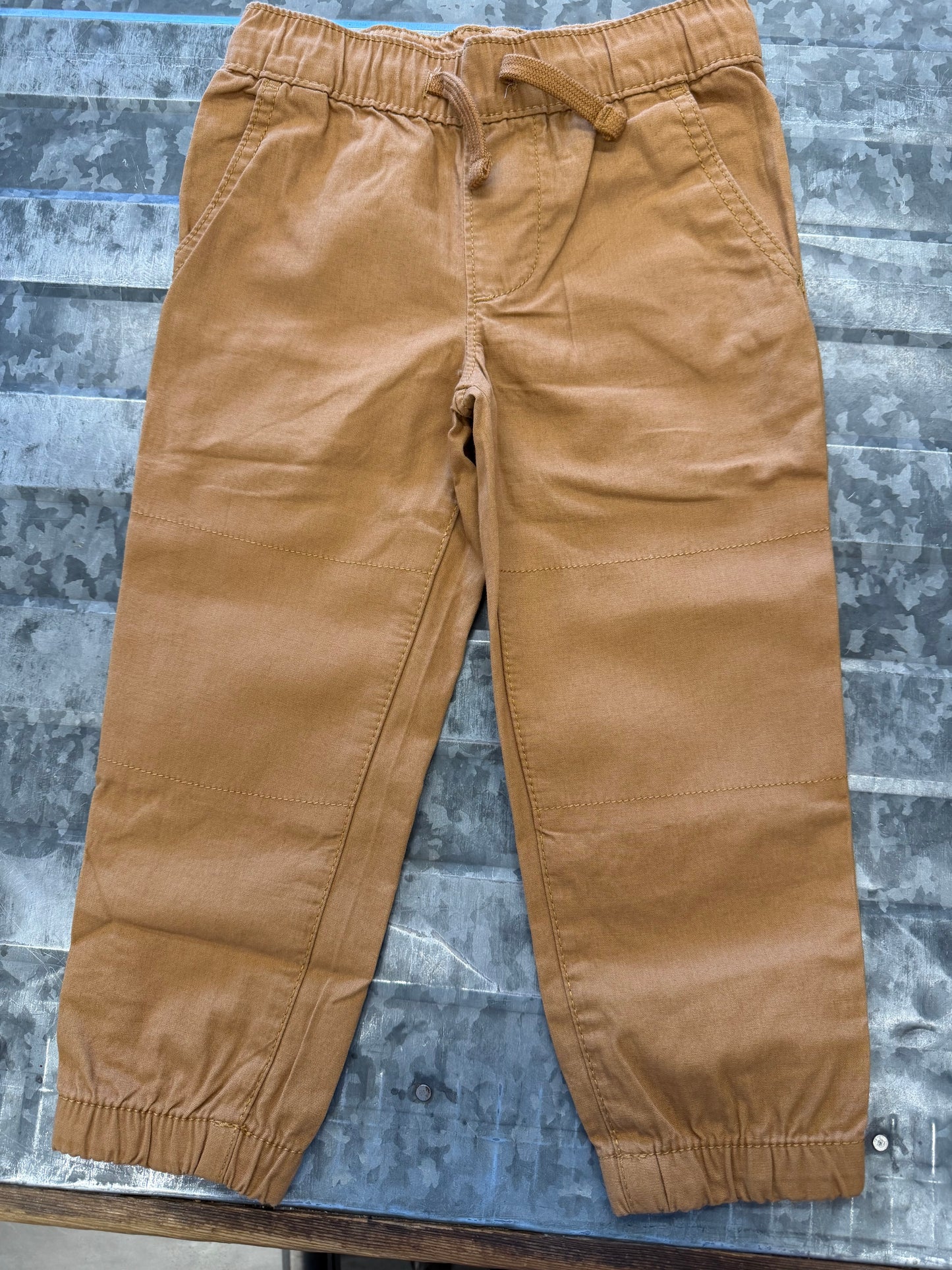 Carter Tan Pull-On Pants - 3T