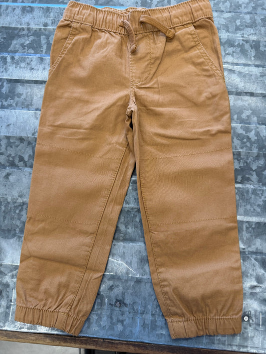 Carter Tan Pull-On Pants - 3T