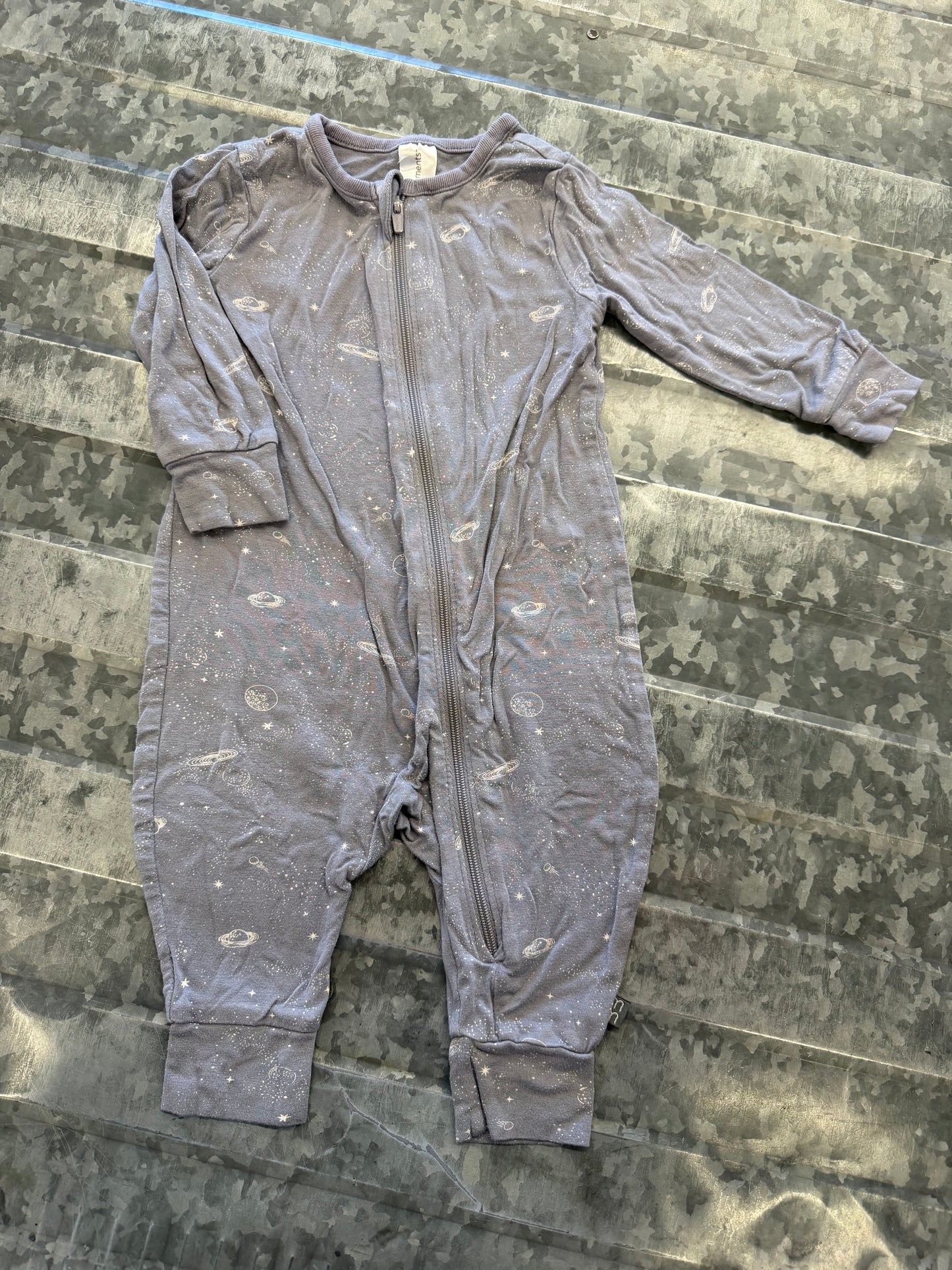 Modern Moments Grey Planet Sleeper - 3/6M