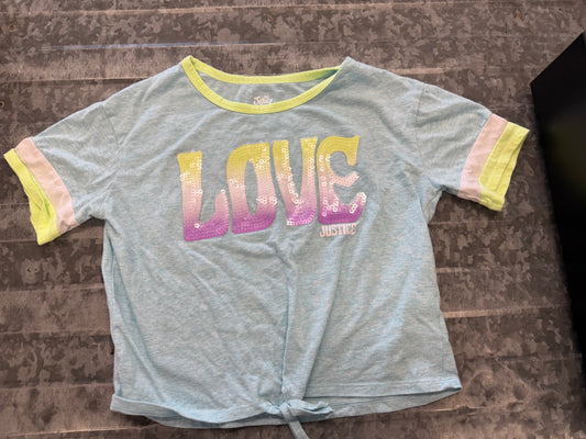 Justice Blue LOVE Shirt - 10