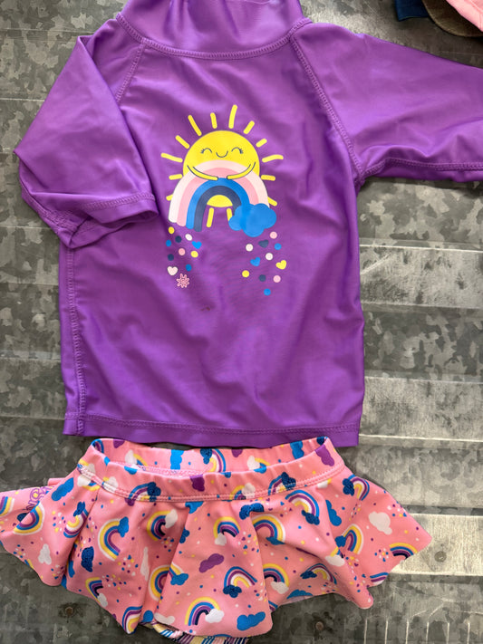 UVSkinz Purple Sunshine Swim Set - 2T
