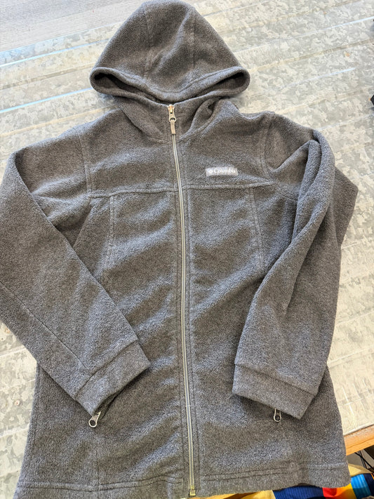 Columbia Fleece Grey Zip-Up - 10/12