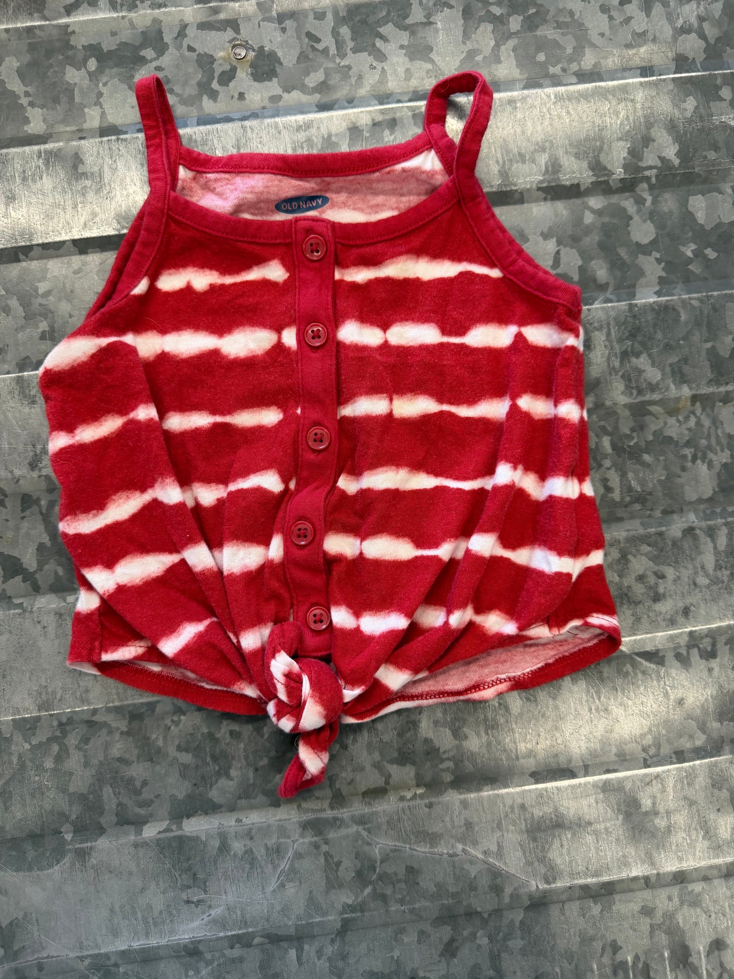 Old Navy Red Striped Tank - 12/18M