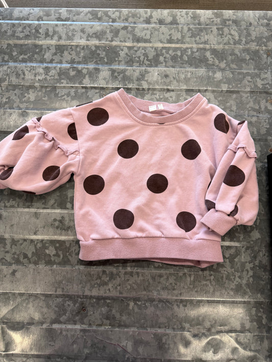 Purple Polkadot Sweater - 2/3
