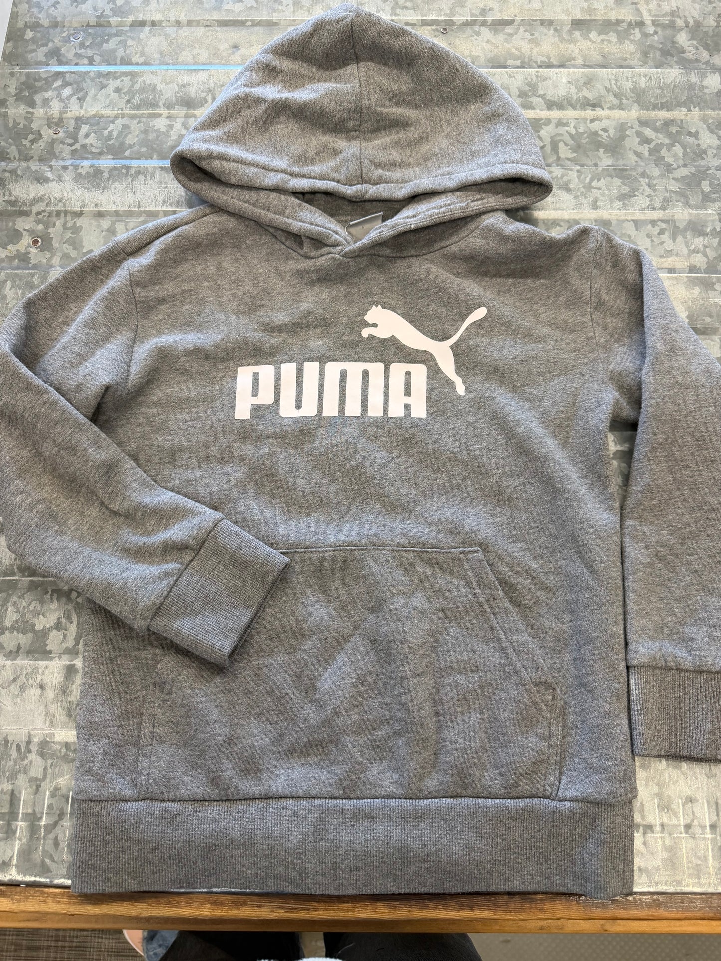 Puma Grey Hoodie Sweatshirt - 7