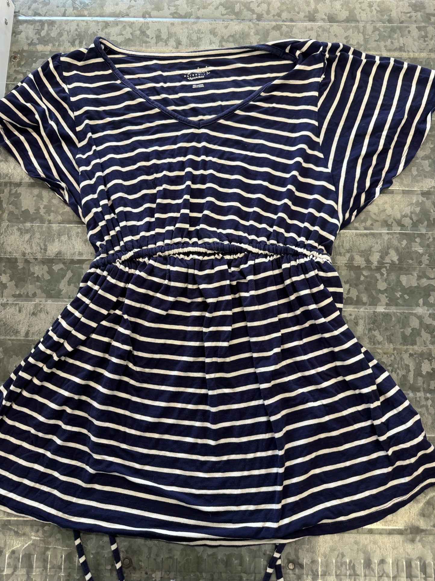 Isabel Striped Maternity Blouse - M